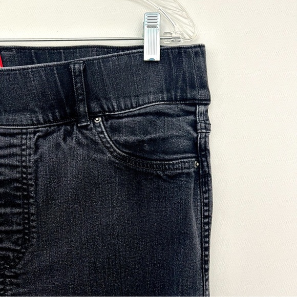 Spanx Denim Jeans Pants Black Wash Slim Tapered Ankle Shaping Technology Size 1X - Picture 5 of 12
